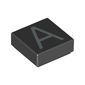 Tile 1 x 1 with letter Capital A Print
