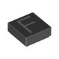 Tile 1 x 1 with letter Capital F Print