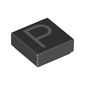 Tile 1 x 1 with letter Capital P Print