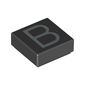 Tile 1 x 1 with letter Capital B Print