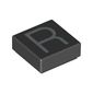 Tile 1 x 1 with letter Capital R Print