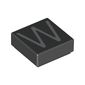 Tile 1 x 1 with letter Capital W Print