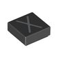 Tile 1 x 1 with letter Capital X Print