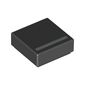 Tile 1 x 1 with Silver '_' Print
