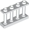 White Fence Spindled 1 x 4 x 2 [4 Top Studs]