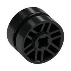 Wheel 14mm D. x 9.9mm with Centre Groove, Fake Bolts and 6 Spokes