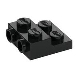 Plate Special 2 x 2 x 2/3 with Two Studs On Side and Two Raised [Solid Anti-stud]