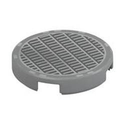 Tile Round 2 x 2 with Bottom Stud Holder with Fine Mesh Grille Print