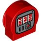 Duplo Brick 1 x 3 x 2 Round, Cut Away Sides with Fuel Pump Print