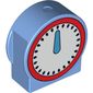 Duplo Brick 1 x 3 x 2 Round Top, Cut Away Sides with Scale Print