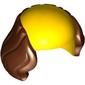 Hair, Bald Top, Long Reddish Brown Sides Print