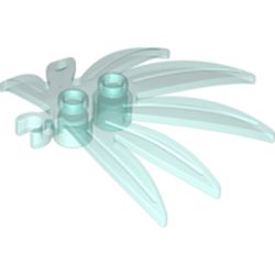 Plant, Leaves 6 x 5 Swordleaf with Clip  (thick open O clip)