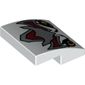 Slope Curved 2 x 2 x 2/3 with Wolf Legend Beast Eyes and Crest Print