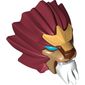 Large Figure Head Lion with Blue Eyes Print