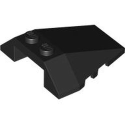 LEGO part  ROOF TILE 4X2/18° W/COR. in Black