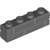 Dark Bluish Gray Brick Special 1 x 4 with Masonry Brick Profile