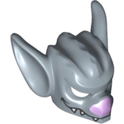 Mask Bat with Fangs and Purple Nose Print