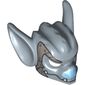 Mask Bat with Fangs and Blue Nose and Armor Plate Print