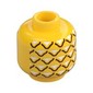 Minifig Head (No Face), Pineapple Print