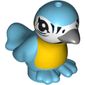 Animal, Bird, Two Feet with Dark Bluish Gray Beak and Yellow Chest Print