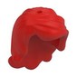 Hair Long Wavy, Right Side Part, with Short Sides, 2 Holes - 1 each on Top and Side (Ariel)