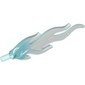 Wave / Flame Rounded Large with Marbled Trans Clear Pattern