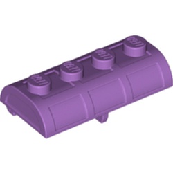 LEGO part CHEST LID 2X4 in Medium Lavender