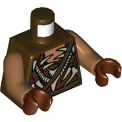 Torso Armor, Gundabad Orc Print, Medium Nougat Arms, Reddish Brown Hands