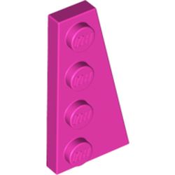LEGO part 41769 RIGHT PLATE 2X4 W/ANGLE in Bright Purple/ Dark Pink