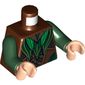 Torso Armor, Elven Leaf Mail Print, Dark Green Arms, Light Nougat Hands