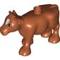 Duplo Animal Cow Front Leg Forward with White Blaze Print