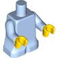 Baby / Toddler Body, Movable Bright Light Blue Arms, Yellow Hands [Maggie]