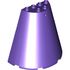 48310 CONE, HALF 8X4X6 in Medium Lilac/ Dark Purple