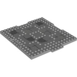Plate Special 16 x 17 x 2/3 with 1 x 4 Recessed with Stones Print