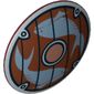Shield Round Bowed and Fish Print