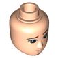 Minidoll Head Male with Dark Brown Eyes, Eyebrows and Goatee Print