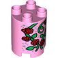 Duplo Brick Round 2 x 2 x 2 with Stylised Climbing Roses Print