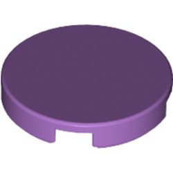 LEGO part FLAT TILE 2X2, ROUND in Medium Lavender