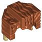 Hair Trapezoid Swept Back with Tan Ends Print