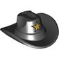 Hat, Cowboy with Gold Star Print