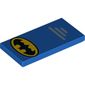 Tile 2 x 4 with Batman Logo Print