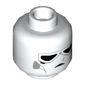 Minifig Head V-wing Pilot, Full Face Mask and Goggles Print [Hollow Stud]