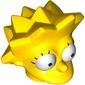 Minifig Head Special, Simpsons, Lisa Simpson - Wide Eyes