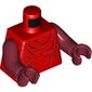 Torso Imperial Royal Guard Robe Print, Dark Red Arms and Hands
