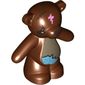 Animal, Bear / Teddy, Arms Down with 1 Black Eye, Nose, Mouth, Crack and Wet Spot Print (Simpsons Bobo)