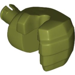 LEGO part 10127 GIANT NO. 1 LEFT HAND in Olive Green