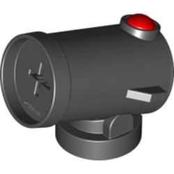 Duplo Cannon Shooting with Axle Hole and Red Firing Button