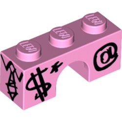 Brick Arch 1 x 3 with Biznis Kitty Body Print
