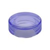 Trans-Purple Tile Round 1 x 1