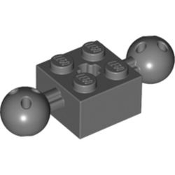 Technic Brick Special 2 x 2 with 10.2mm Balls with Holes and Axle Hole